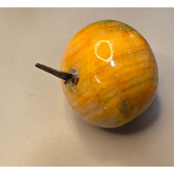 Vintage Italian Marble Pomegranate Carved. MCM Decor - Picture 3 of 6